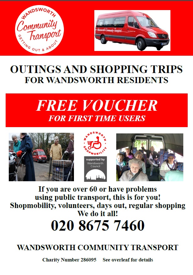 Wandsworth Community Transport leaflet 