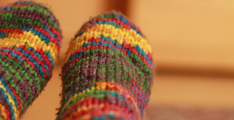 Knitted socks