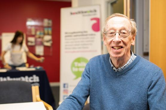 A man who attended the Healthwatch Wandsworth Assembly
